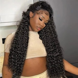 Perruque frontale haute définition 6x6 sans adhésif de 40 pouces, cheveux indiens Remy soyeux non teints du Vietnam, longueur complète, fournisseur - Product Image 5