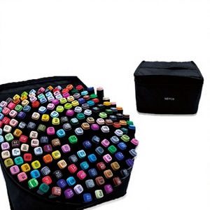 Marqueur à double pointe à base d'eau pour la peinture et la conception, 30/36/48/80/100/120/168 couleurs, stylos de <span class=keywords><strong>dessin</strong></span> artistique pour étudiants - Product Image 2