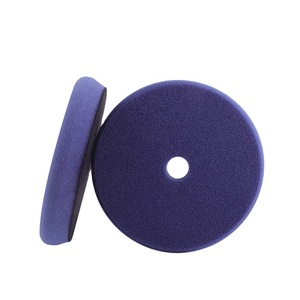SPTA V2.0 Blue Medium Cut Flat Pattern Polishing Sponge Pads pour polisseuse de <span class=keywords><strong>voiture</strong></span>, élimine les rayures jusqu'à 1500 # /2000 #   Marques de ponçage - Product Image 2