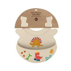 ผ้ากันเปื้อนซิลิโคนรูปการ์ตูนสัตว์แบบไม่มี BPA สำหรับเด็กใช้ซ้ำได้ - Product Image 2