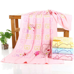 Toalla de baño Jin Ao de 70x140cm con estampado de dibujos animados, fibra de poliéster, tamaño grande para hombres y mujeres, toalla de playa - Product Image 4