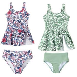 Maillots de bain de luxe personnalisés de haute qualité à imprimé color block pour la famille, ensemble de 6 pièces, maillots de bain pour femmes, vêtements de plage - Product Image 2