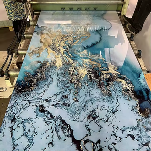 高光沢UVコーティング大理石600 * 1200mm PVC大理石プラスチック大理石シートPVC 3mm UVパネル - Product Image 1