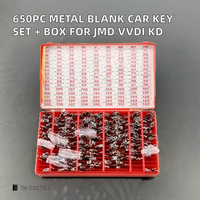 Lot de 650 lames de clé de voiture vierges en métal YingJing RT avec boîte pour télécommandes JMD VVDI KEYDIY KD