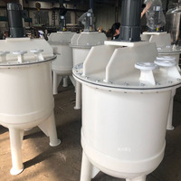 Réservoir de stockage de liquide de chlore avec agitateur, en polypropylène chimique PP HDPE PVC, pour peroxyde d'hydrogène et produits de blanchiment