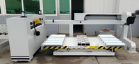 Ligne de laminage de rouleaux de bois MDF/contreplaqué TUTZ1350E-PUR avec machine de collage automatique de papier/PVC/PET/film protecteur