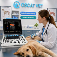 Échographe Doppler Couleur Vétérinaire OSCAT pour Ordinateur Portable avec Imagerie PW DPDI THI pour Diagnostic Hospitalier d'Animaux de Petite et Grande Taille