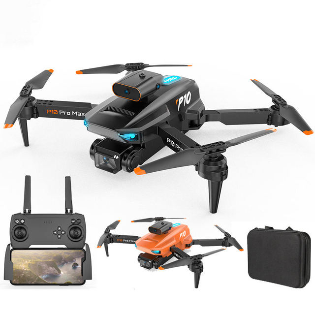 Wholesale P10 RC Quadcopter With 4K Dual Camera Obstacle Avoidance Remote Control Aircraft Wifi FPV Optical Flow ESC Quadcopter