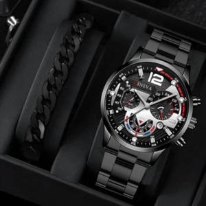 Montre à quartz classique pour homme NYY, style chinois simple, boîtier en alliage, cadran en verre, bracelet en acier, vente chaude, transfrontalier - Product Image 5
