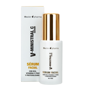 Suero Facial Thader Pharma V-Ministral C con Vitamina C Pura y Proteoglicanos, Libre de Aceites - Product Image 1