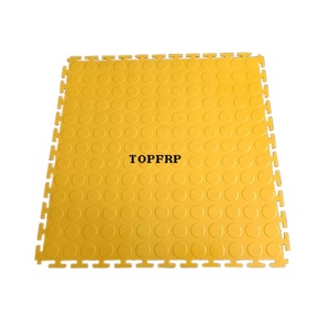 6.0mm Plastic Flooring Heavy Duty Interlocking <b>PVC</b> Floor <b>Tile</b> - Product Image 1