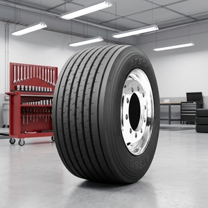 ล้อยางสำหรับรถบรรทุก ZC-RUBBER AT556 TBR ของจีน445 45R19.5รถบรรทุกใหม่ - Product Image 4