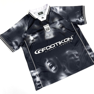 Jersey sepak bola ukuran besar kustom kustom pakaian jalanan Retro Jersey sepak bola tersublimasi - Product Image 3