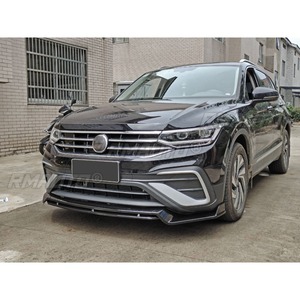 Car Front Bumper <b>Lip</b> Diffuser Spoiler Glossy Black Modification Part for Volkswagen Tiguan L 2022 Protector Car Accessories - Product Image 6