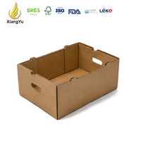 Emballage personnalisé Xiangyu pour volailles, boîte en carton ondulé ciré pour canard, carton étanche pour canard congelé, fournisseur de chaîne du froid
