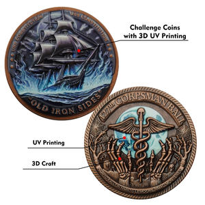 カスタムデザインロゴが独自のエナメルお土産3Dシルバー金メッキメーカーエンボス加工50Mm 2インチメタルカスタムチャレンジコイン - Product Image 3