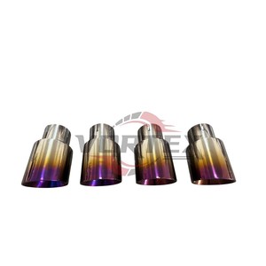 Kit d'échappement Vortex Ultra Lightweight Titanium pour F95 X5M F96 X6M S63 Performance Valvetronic Catback Racing Muffler Purple - Product Image 3