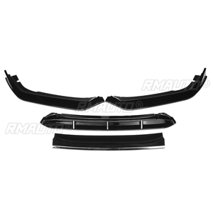 Black/Carbon Fiber Look Front Bumper <b>Splitter</b> Lip Spoiler Body Kit Bumper Diffuser for Honda for Accord 10.5th Gen 2021 2022 - Product Image 2