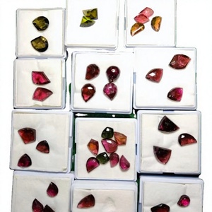 พลอย FAIJAN GEMS ทัวร์มาลีนสีชมพูธรรมชาติ รูปทรงคาโบชองหลากหลายแบบ หินดิบสำหรับทำเครื่องประดับ รับรองโดยบุคคลที่สาม แหล่งกำเนิดราชสถาน - Product Image 1