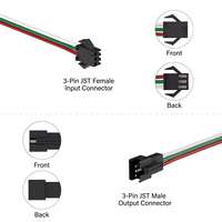 Penguat Sinyal LED Mini Addressable, Perekam, DC 5V 12V 24V SPI Pixel Sync Repeater Booster untuk WS2811 Dream Color Chasing Strip