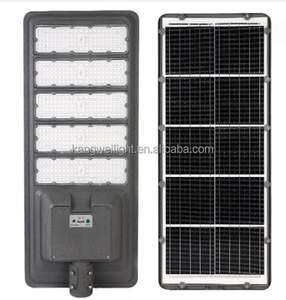 Usine tout en un lampadaire solaire AL extérieur IP67 étanche 300W 400W 500W interrupteur de détection de corps de corps de réverbère à LED solaire - Product Image 1