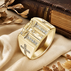 Bague Pavé Style Cour Vintage pour Hommes et Femmes – Bijou de Doigt Élégant et Tendance - Product Image 3