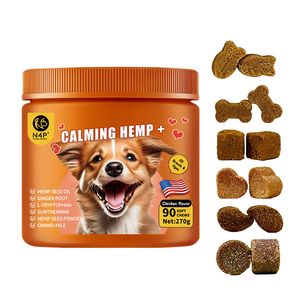 N4P Factory Direct Calmant de force maximale pour chiens 270g avec huile de graines de chanvre et poudre de racine de valériane pour l'anxiété et les aboiements - Product Image 1