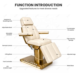 <span class=keywords><strong>Table</strong></span> <span class=keywords><strong>de</strong></span> <span class=keywords><strong>massage</strong></span> électrique chauffante <span class=keywords><strong>de</strong></span> luxe pour salon <span class=keywords><strong>de</strong></span> beauté et spa, fauteuil médical <span class=keywords><strong>de</strong></span> podologie, lit <span class=keywords><strong>de</strong></span> soin esthétique pour esthéticienne, visage et cils - Product Image 4
