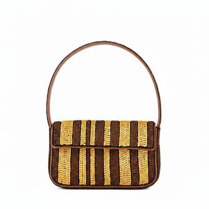 Bolso bordado decorativo para mujer con correa Artesanía artesanal de punto de cruz y costura - Product Image 1