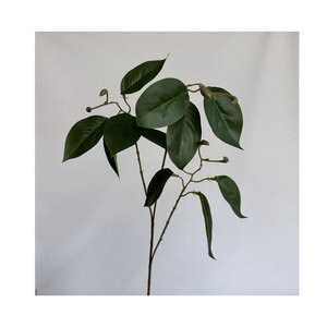 Bouquet de plantes artificielles Jinxi, feuilles en soie vertes, roses, blanches, décoration de mariage et de maison, moins de 10 cm - Product Image 5