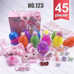 Articles de remplissage pour paniers de Pâques, jouets en plastique variés (véhicules, dinosaures), bijoux pour filles, œufs surprise, jouets pas chers, cadeaux de fête pour enfants - Product Image 2
