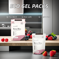 Emballage de boisson de jus biodégradable imprimé sur mesure Logo privé Nutrition sportive Emballage de boisson avec bec verseur Sachets de gel énergétique