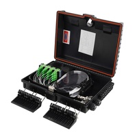 Caja de terminación de fibra óptica FTTX de 16 núcleos de alta calidad, bandeja de empalme, armario de distribución de montaje en pared para red interior