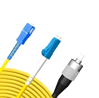 Cordon de brassage à fibre optique sur mesure de qualité télécom LC UPC-FC UPC G657A1 1M 2M 3M Monomode