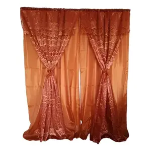 Panel de Cortinas de Encaje de 2m X 2.5m, Poliéster con Diseño Floral, Decoración Ligera para el Hogar - Product Image 6