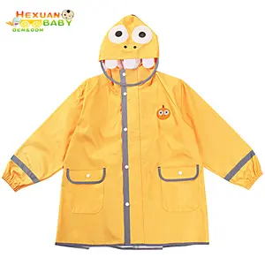 雨衣儿童儿童雨衣儿童卡通动物风格雨衣便携式雨衣学生防水布
