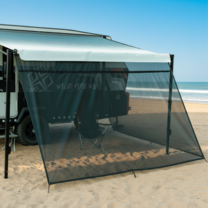 Toldo para Remolque de Camping Awnlux, Pantalla de Protección Solar, Malla Negra, <span class=keywords><strong>Bloqueador</strong></span> de Rayos UV para la Parte Delantera del Toldo - Product Image 1