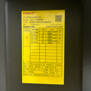 FANUC A06B-1463-B123 # Motor de Husillo AC FANUC 0F21, Unidad de Servomotor Serie Alpha - Product Image 2