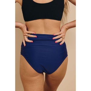 TD pantaloni da bagno a vita alta personalizzabili slip Bikini sfacciati traspiranti geometrici a fascia stile TD Eyes Me Swim Dress - Product Image 6