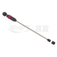 Câble de brassage fibre optique pré-terminé JFOPT MTP OM4 12F mâle-mâle, Plug & Play, faible perte d'insertion, certifié CE, garantie 1 an