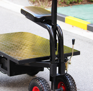 Truk Flatbed Listrik Tugas Berat dengan Kursi Lepas Pasang untuk Pengangkutan Semen dan Kerikil di Lokasi Konstruksi, Cocok untuk Gerobak Dorong - Product Image 5