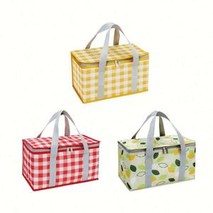 Bolsa Térmica Impermeable para Acampar al Aire Libre, Bolsa de Picnic Aislada con Película de Aluminio Engrosada - Product Image 4