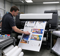 HP DesignJet T650 24-inci A1 Plotter Inkjet Format Besar, Printer Format Lebar Ringkas dengan Pencetakan Jaringan Gigabit Ethernet