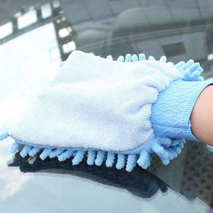 Chiffon en stock gants de <span class=keywords><strong>lavage</strong></span> de voiture en chenille de qualité microfibre gants de <span class=keywords><strong>lavage</strong></span> de voiture de couleur rayée vente en gros - Product Image 6