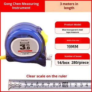 Hersteller Großhandel Edelstahl Maßband PP Material Mehrere Spezifikationen Blau Transparente Standard waage in Box - Product Image 6