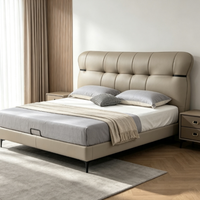 Meubles de chambre à coucher au design moderne, grand lit, cadre de lit adapté aux chambres minimalistes modernes