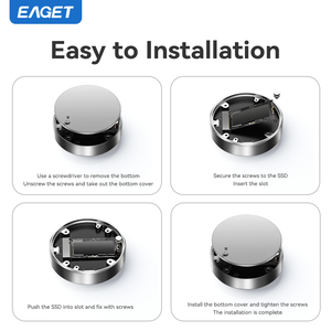 Eaget Se880 Biểu Tượng Tùy Chỉnh 10Gbps 4Tb M.2 Nvme <span class=keywords><strong>SSD</strong></span> Trường Hợp Nhôm type-C Từ HDD Bao Vây Cho Điện Thoại & Máy Tính Xách Tay - Product Image 3