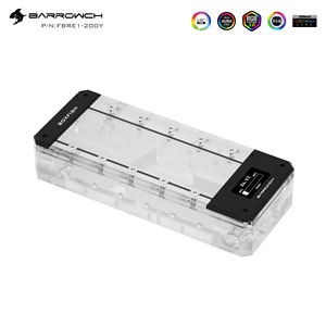 Barrowch Boxfish Series Serbatoio d'Acqua Quadrato in Acrilico con Display Digitale Intelligente e Controllo App per Raffreddamento a Liquido FBRE1-150Y - Product Image 5