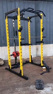 Support de musculation multifonctionnel rack de squat <span class=keywords><strong>cage</strong></span> de rack de puissance avec poulies tout-en-un entraîneur fonctionnel avec système de pulldown lat - Product Image 6