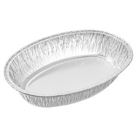 Conteneur rond jetable en aluminium à prix d'usine, écologique, pour cuisson, moule à gâteau jetable, plat en aluminium